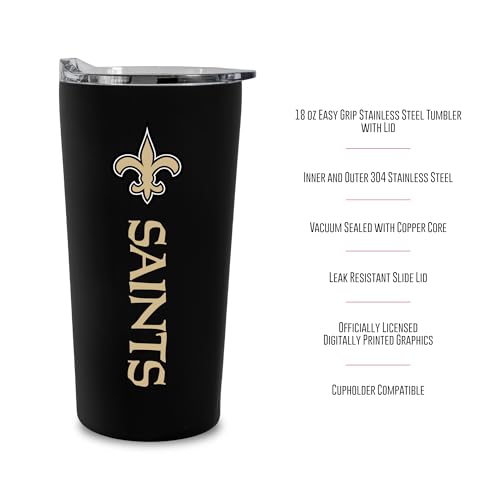 Image of Rico Industries NFL Football Soft Touch, Easy Grip Tumbler