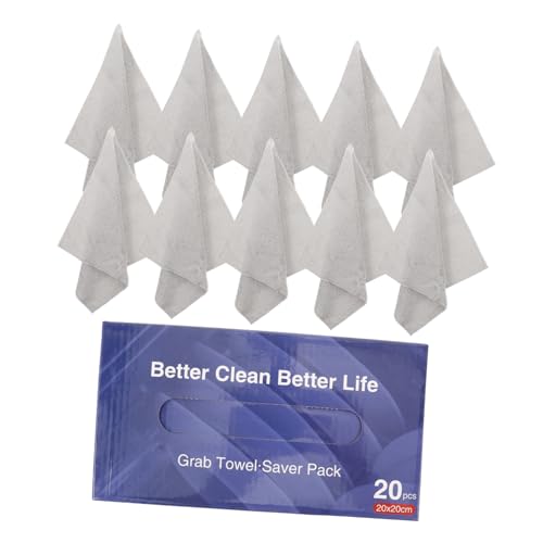 DEARMAMY 1 Caja Estropajo Paño De Cocina Limpiador Lavar Ultra Paños Rosa Hilas Reutilizable Polvo Paño De Limpieza a Granel Fregar Limpieza Interna Micro Suave Trapo Fibra Extrafina Grey