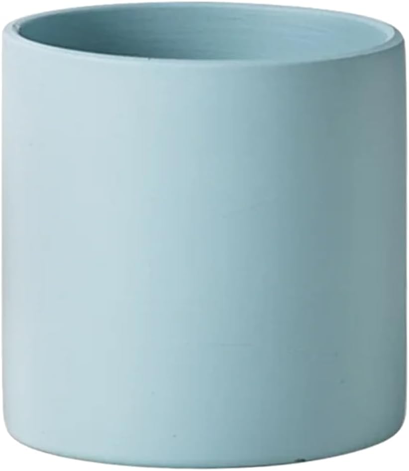 ECYC Ltd 3.14" Ceramic Plant Pots with Drainage Hole, Cylindrical Plant Pot Flower Planter Pots Decorative Small Garden Pots for Indoor Outdoor, Plants, Flowers, Cactus, Garden, Home Decor