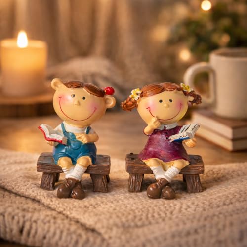 Image of CraftVatika Home Decoration Items for Living Room, Boy Girl Couple Showpiece Gifts for Woman Aesthetic Home Decor, Birthday Wedding Housewarming Return for Woman Man Kids Room Decor