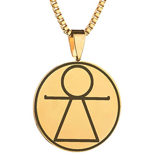 Dacai Gold Plated Ancient Carthage Tanit Symbol Ankh Stainless Steel