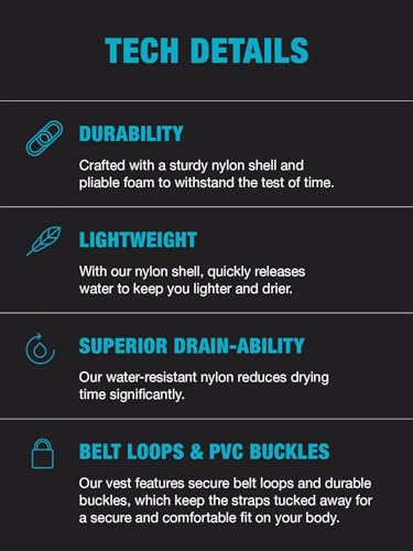 image for HyperLite Men's Indy Life Jacket - US Coast Guard Approved Level 70 Bu