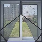 【Ventana de Mosquitera con Apertura de Cremallera】 Diseño de apertura de cremallera de ventana de mosquitera, buen sellado, buena transmisión de luz, fácil de abrir la ventana.