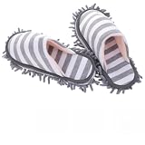 SHINEOFI Ciabatte Pulizia Pavimenti in Chenille per Uso Domestico Multifunzione 1 Paio per Tutte le Stagioni