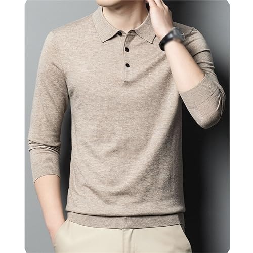 Casual Collar Woolen Sweater Middle-Aged Everything with All Wool Knitwear Spring and Autumn Business2