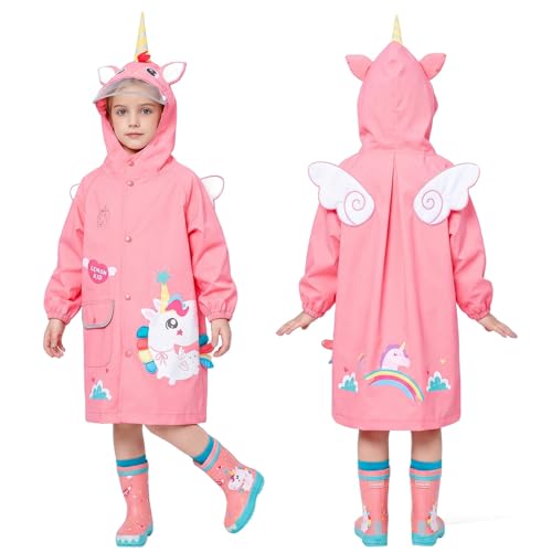 Poncho de pluie imperméable JinBei pour enfants de 2 à 8 ans avec motif dessin animé 3D