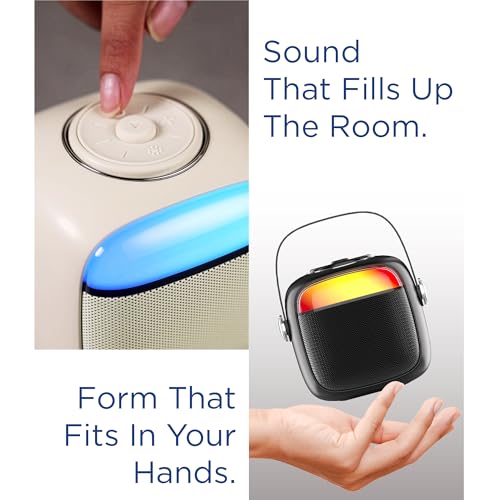 Image of Pebble Flare Portable Bluetooth Speaker with Deep Bass | TWS Pairing | RGB Lights | Auto Pairing | Compact Premium Design - Black