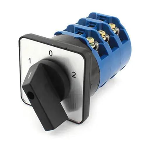 Interruptor rotatorio LW281253 de leva con triple polo y 3 posiciones de cambio