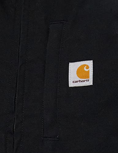Carhartt Men's 104277 Washed Duck Mock Neck Vest - Sherpa Lined4