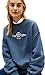 Tommy Hilfiger Damen Varsity Crest Terry Ww0ww48733 Pullover-Sweatshirt, Blue (Dark Night Navy), M