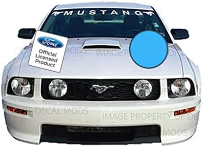 Miniatura 8 de Decal Mods CPURPLE - Cartel para parabrisas delantero compatible con Ford Mustang (2005-2009), calcomanía gráfica V6 Pony, PMP (morado)