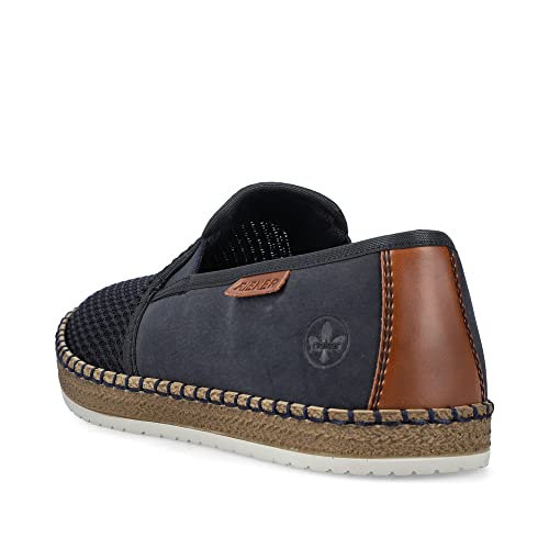 Rieker Herren Low-Top Sneaker B5265, Männer Halbschuhe,Sportschuhe,Freizeitschuhe,Turnschuhe,Laufschuhe,straßenschuhe,blau (14),44 EU / 9.5 UK
