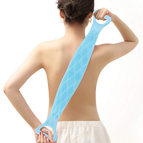 HEALLILY 2 Pcs Esfoliante de Volta de Silicone Esfoliante Corpo Longo para TrÃ¡s Massagem Escova Toa