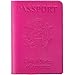 Shvigel Leather Passport Cover - Holder - for Men & Women - Passport Case (Pink)