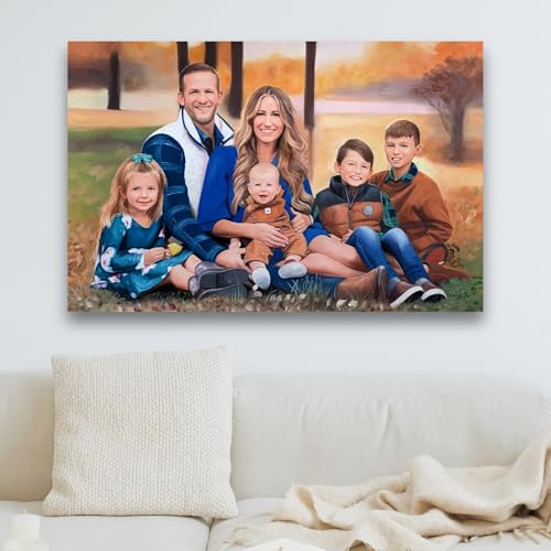 Paint Your Life Custom Hand-Painted Oil Portrait from Photo to