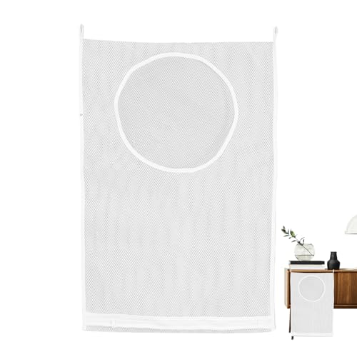 Cesto para la colada de malla | Cesta plegable para la colada | lavable, transpirable, espaciosa y compacta para el hogar, niños, dormitorio y dormitorio compartido