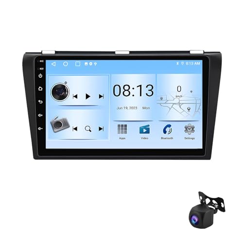 Autoradio Android 13 Mazda 3 fluide avec processeur 8 cœurs et caméra 360°