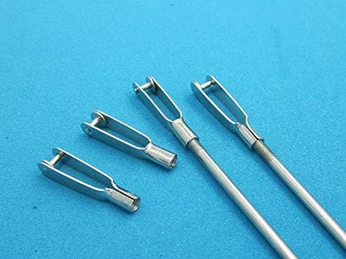 Parts & Accessories M3 Metal Clevis Chuck Linkage Pushrod Servo Horn Steel Clevis Chuck 3mm Pull Rod Clips M3L25mm Rod Clamp for RC Boats/Aircrafts - (Color: 20pcs)