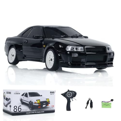 Image of US in Stock, LDRC 1 /18 RC Car Drift Car A99 RWD Remote Control Racing Vehicles Model Motor Servo ESC Light System Hobby Grade Model for Christmas Birthday Gift