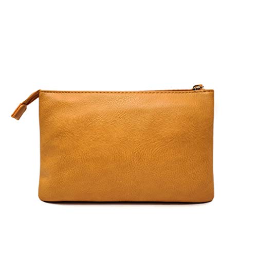 Image of Solene Women's Lightweight Multi Compartment Wristlet Clutch Wallet Crossbody Bag