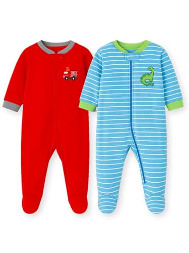 Image of TuddyBuddy 100% Cotton Multi Color Zipper Romper Sleepsuit /Romper /Jumpsuit for Baby Boy & Baby Girl