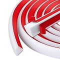 Flexible Quarter Round Molding, 118inch Peel and Stick Silicone Rubber Trim, Self Adhesive Quarter Round Trim for Shower, Bathtub, Countertop (118inch, White)