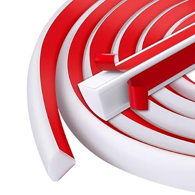 Flexible Quarter Round Molding, 118inch Peel and Stick Silicone Rubber Trim, Self Adhesive Quarter Round Trim for Shower, Bathtub, Countertop (118inch, White)