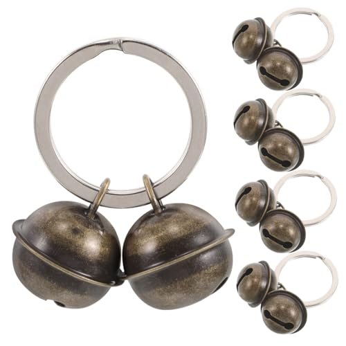 Sosoport 5Pcs Hanging Pet Bell for Cats and Dogs DIY Keychain Bell Pendant for Collars Versatile Bells for Personalization and Decoration