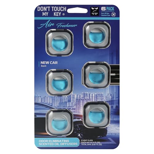 Image of Car Air Freshener Vent Clip 6 Pack 4ml Each Up to 180 Days Long Lasting Scent Odor Eliminator for Women Men(New Car)