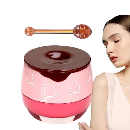 Bee Lip Balm Honey, feuchtigkeitsspendende Honeymaske, Schlafmaske, 1,69 x 1,42 Zoll, feuchtigkeitsspendend, Overnight Lips Scrub Peeling, Honeys Lips Treatments for Dry and