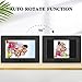 MRQ 10 Inch Digital Picture Frame Play Photos with Slideshow, Full HD IPS Display View Angle Digital Photo Frame with MP3, Calendar, Alarm, Remote Control Function Black