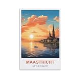 WGMDOEE Maastricht Niederlande Vintage-Reiseposter, 40 x 60 
