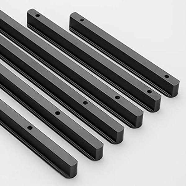 PhIree 6 Stuks Keukenkast Deurgrepen Zwart Lade Handgrepen Kledingkast Handgrepen Lade Trekt Dressoir Slaapkamer Knoppen Handgrepen (Hole Centers:415Mm)/Black/Hole Centers:415Mm