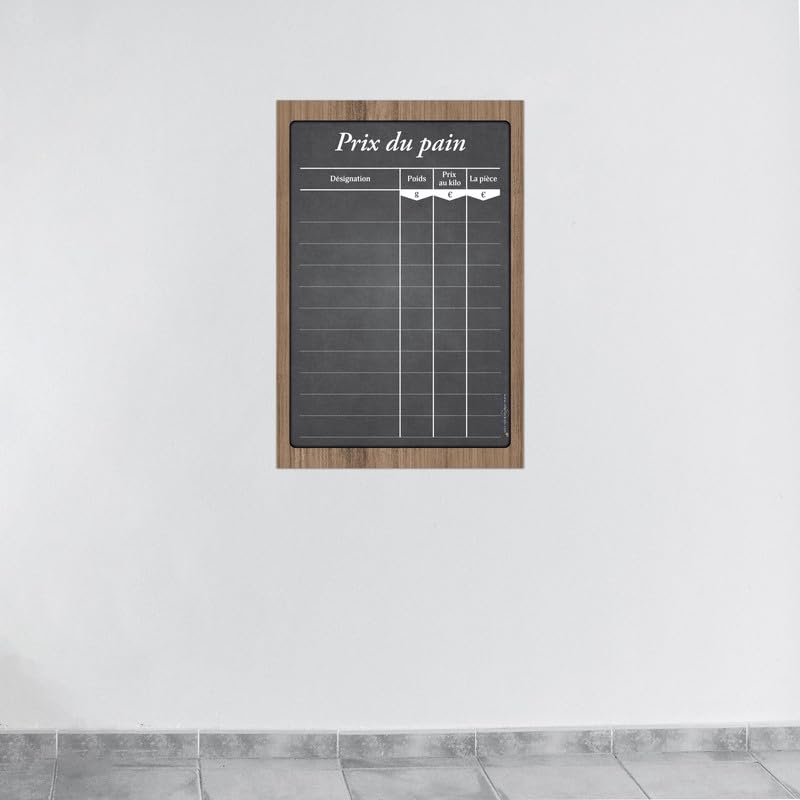 Panneau "PRIX DU PAIN" dimensions 60 x 40 cm