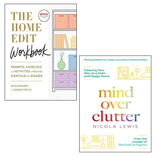 The Home Edit Workbook [Spiralbound], Mind Over Clutter 2 Books