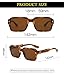 EYLRIM Square Frame Sunglasses for Women Men Fashion Rectangle Sun Glasses UV400 Protection Black Shades(A8 Tortoise/Tea)