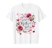 Happy Mother's Day Retro Leopard Print Floral Women, Girls T-Shirt