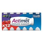 Actimel Strawberry and Blueberry Yoghurt Drink, 12x100g