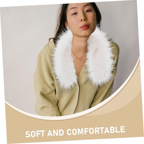 PartyKindom Chic Faux Fur Scarf Wrap for Women Soft Imitation Fur Shawl Collar Accessory for Cozy Warmth and Stylish Layering3