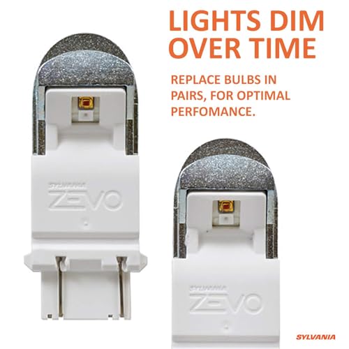 SYLVANIA - 3157 ZEVO LED Red Bulb - Bright LED Bulb, Ideal for Stop and Tail Lights (Contains 2 Bulbs) by SYLVANIA - Image 2