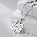 Imagen de EUEAVAN Collar con pentagrama Tetragrammaton para hombre YHVH YHWH Jehová Pentáculo Yeshua Bendición Oración Nombres hebreos de Dios Amuleto Wicca Religión Joyería Regalo para cristianos