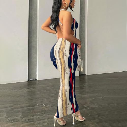 Image of Nimsruc Women Summer Sexy Bodycon Maxi Dress Casual Long Dresses
