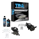 TRQ Front & Rear Brake Pads Brake Chemical Kit Ceramic Compatible with 1995-2001 BMW 740i 740iL 2000-2003 M5 2000-2006 X5