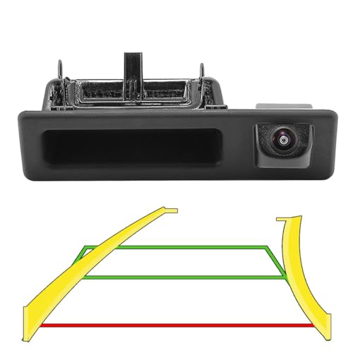 Image of GreenYi AHD 1080P Dynamic Trajectory Trunk Handle Backup Camera, for BMW 3 5 Serise X1 X3 X4 X5 F10 F11 F25 F30 F31 E60 E61 E70 E71 E72 E82 E84 E88 E90 E91 E92 E93 2011-2015, Reverse Rear View Cam