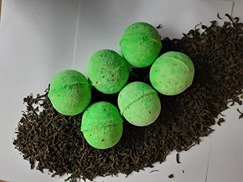 Image of Bath Bomb - Rose, Lavender, Pink Salt, Oats, Citurs |Refreshing hot water bath hydrating moisturizing enchanting Fizzy Aromatic Bath Bomb ( 75 g) each | Gift for women | Christams Party - Pack of 6 (Citrus)