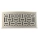Accord Ventilation AMFRSNB410 Floor Register with Wicker Design, 4-Inch x 10-Inch(Duct Opening Measurements), Satin Nickel