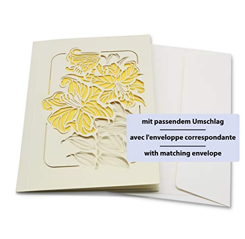 Biglietto d'auguri con pagina extra per il testo