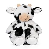 Kids Preferred Carter's Squishy Cow Stuffed Animal, Baby Cow Plush for Kids, Girls, Boys, Babies and Toddlers with Beans and Embroidered Details