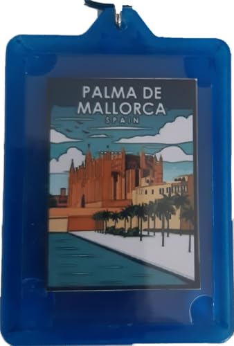 Porte-clés espagnol Palma de Majorque fait à la main souvenir voyage vacances ville idée cadeau, multicolore, taille unique
