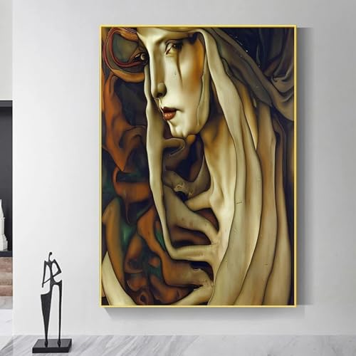 Cuadros décoration d'intérieur tableau femme ancienne peinture sur toile 30x50